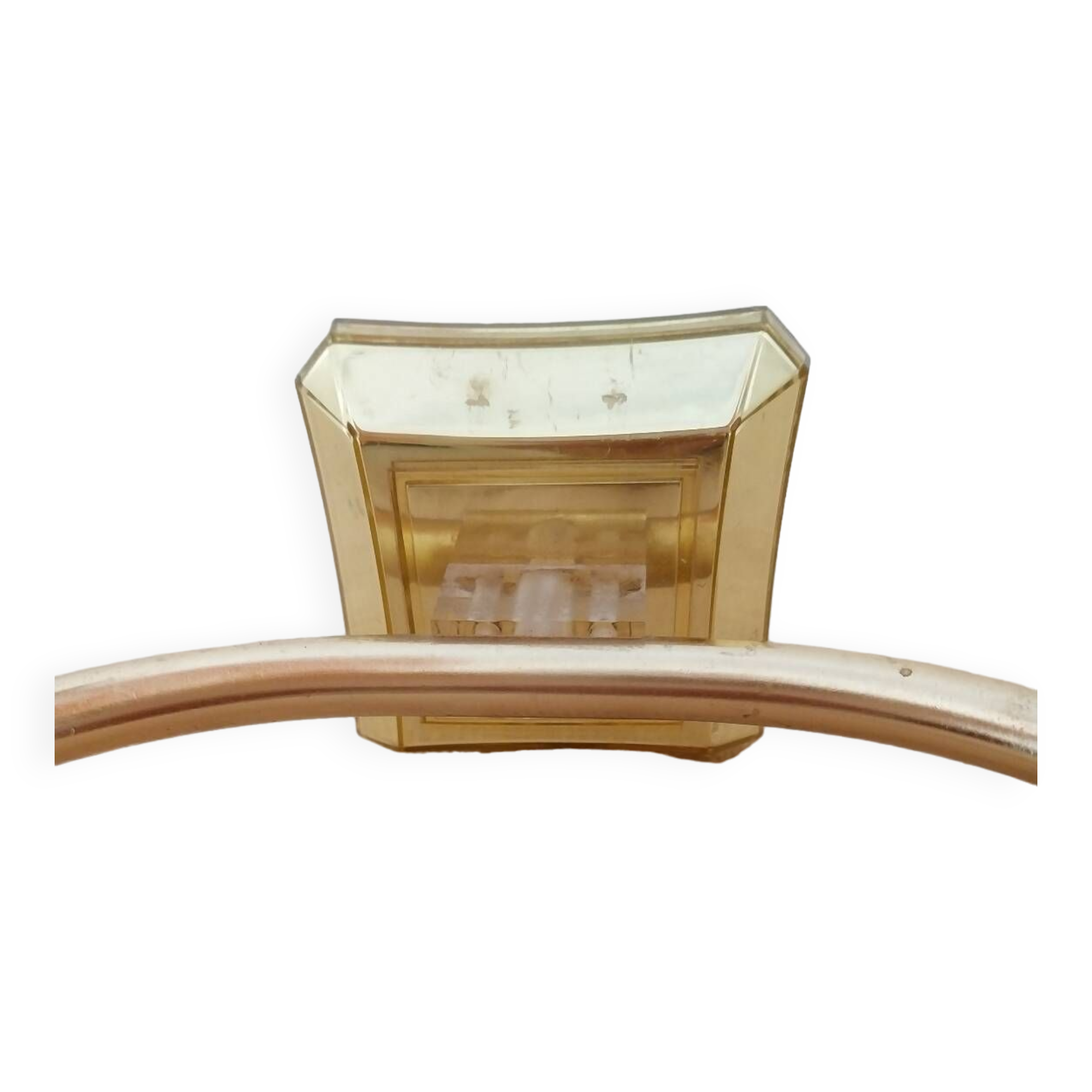 Orange perspex wall light