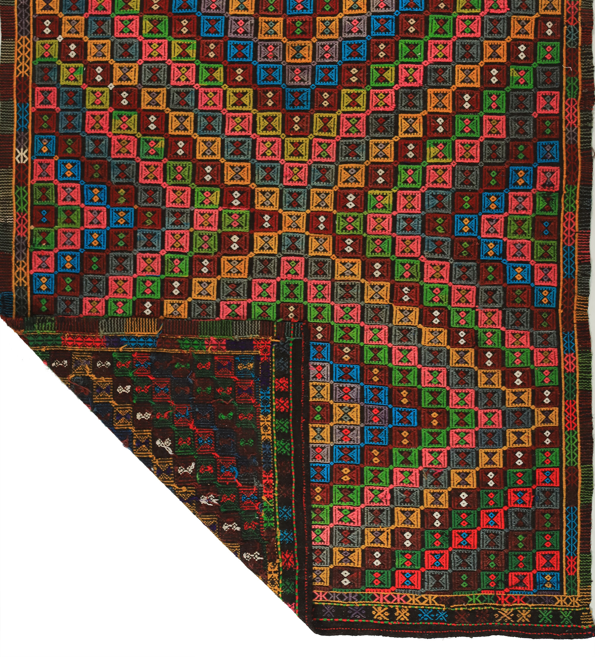 Anatolian handmade kilim rug 302 cm x 192 cm