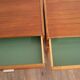 Pair of vintage Scandinavian teak bedside tables 1960