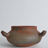 Studio Pottery Three-Handled Earthenware Ceramic Vessel