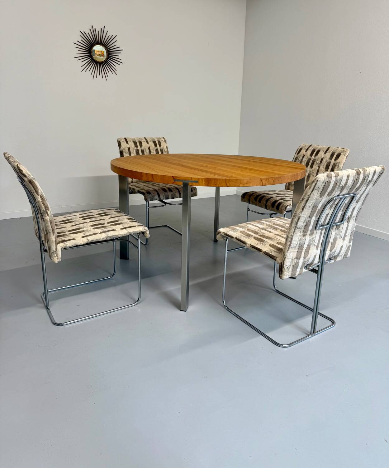 Set of 4 old Saporiti Italia chairs from the 1970s, Ernes design