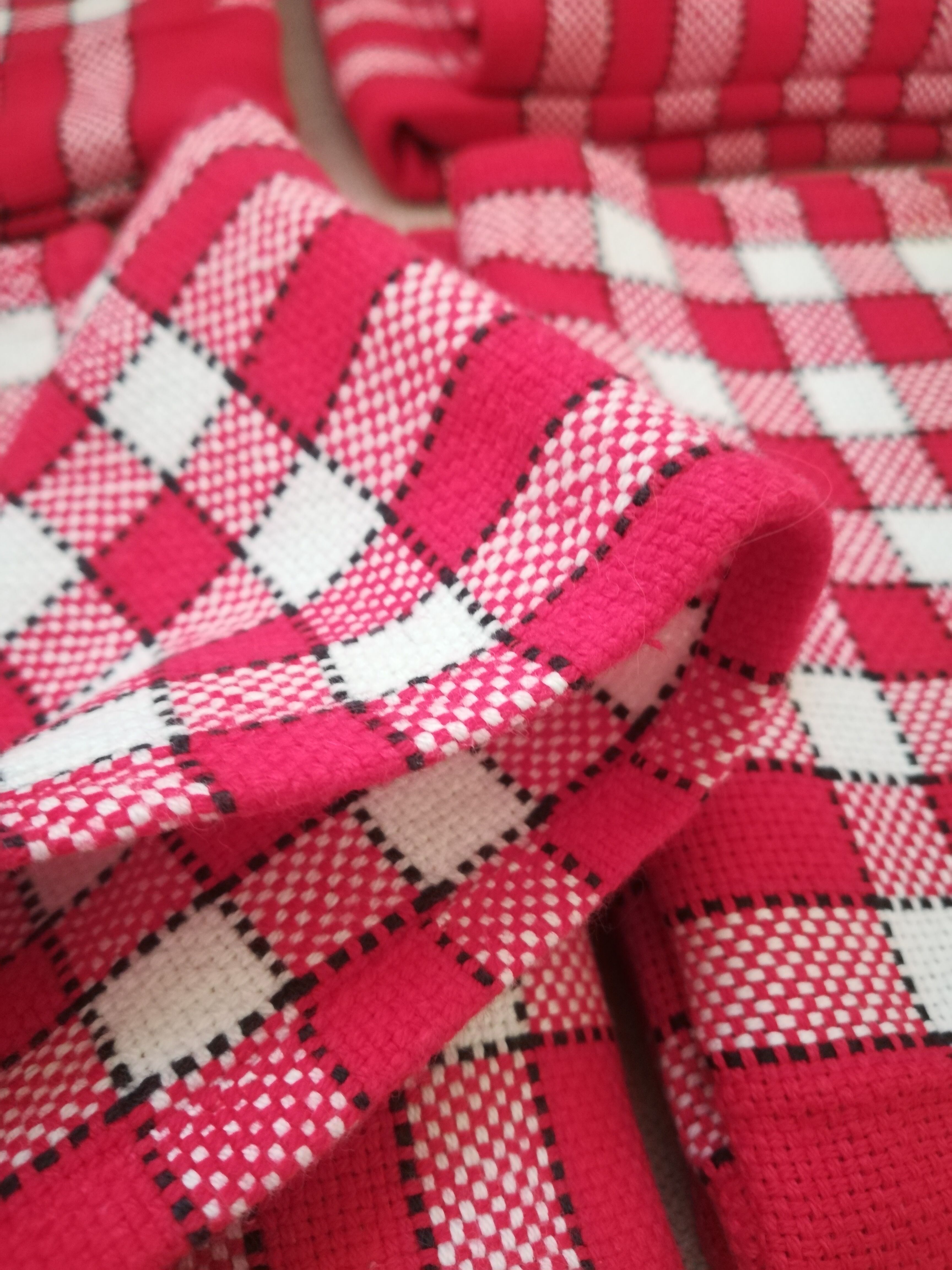 Vintage gingham napkins