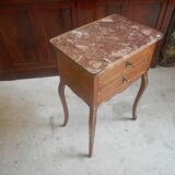 Bedside Louis XVI marqueterie with on 19th siecle