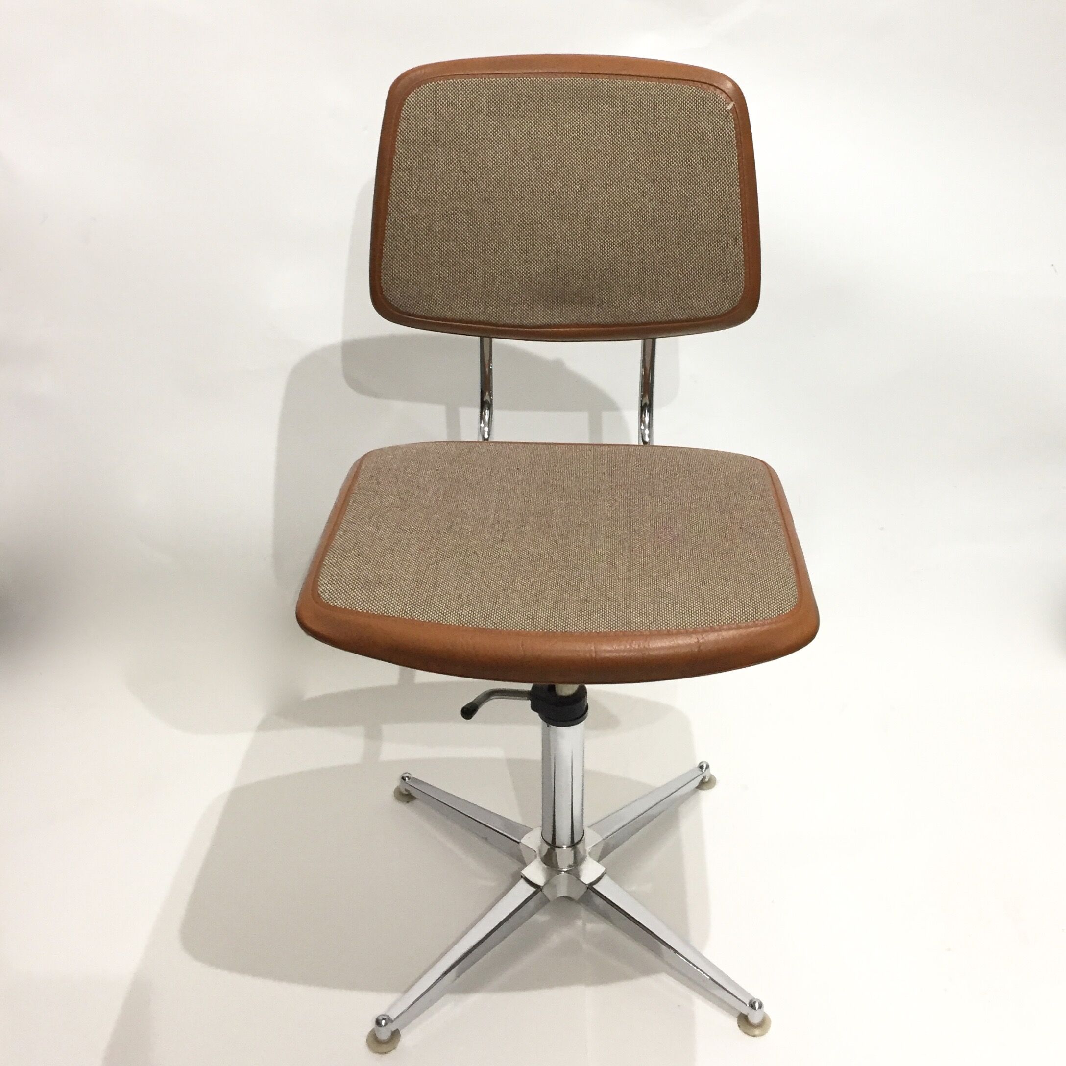 60s camel office chair