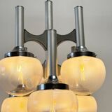 Sciolari chrome "Trumpet" chandelier