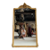 Napoleon III Period Fireplace Mirror in Gilded Wood with Louis XV Style Leaf