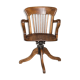 Fauteuil américain pivotant chêne années 30