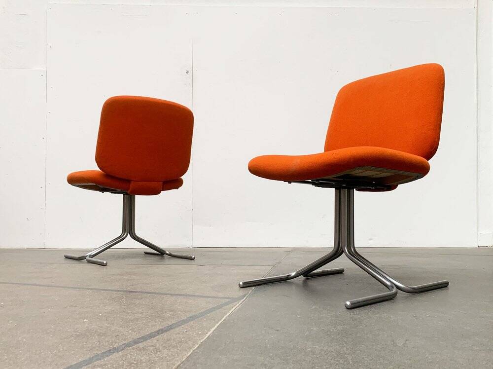 Ensemble de chaises Vintage allemandes Space Age Seat 150 par Herbert Hirche pour Mauser