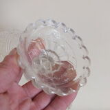 Old 19th Foot Cast Crystal Display Cup Twisted