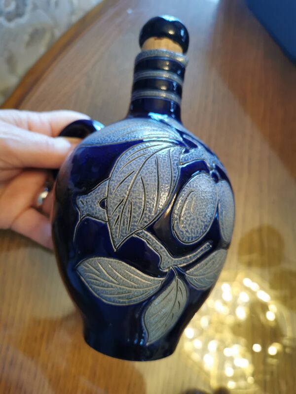 Service à liqueur. Carafe et verres. Grès d Alsace. P. Schmitter.