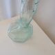 Glass medieval knight-shaped decanter bottle - vintage