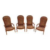 Lot de 4 fauteuils Voltaire