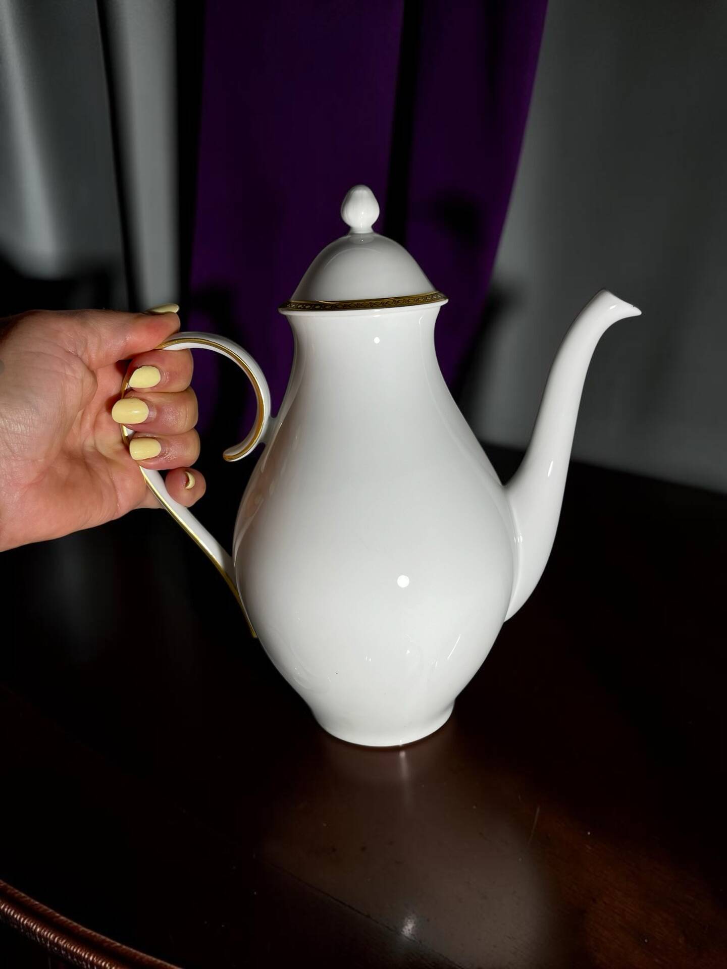 Antique porcelain coffee service – 9 people, Limoges