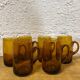 Amber Glass Sangria Cups