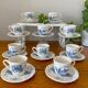 Antique coffee service in Sarreguemines earthenware.