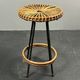 Midcentury Dutch rattan bamboo bar stools by Rohé Noordwolde, 1950s