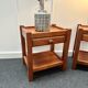 Paire tables de chevet brutaliste