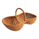 Double rattan basket