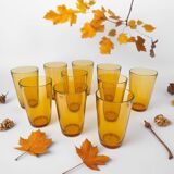 Verres à orangeade ambrés Vereco