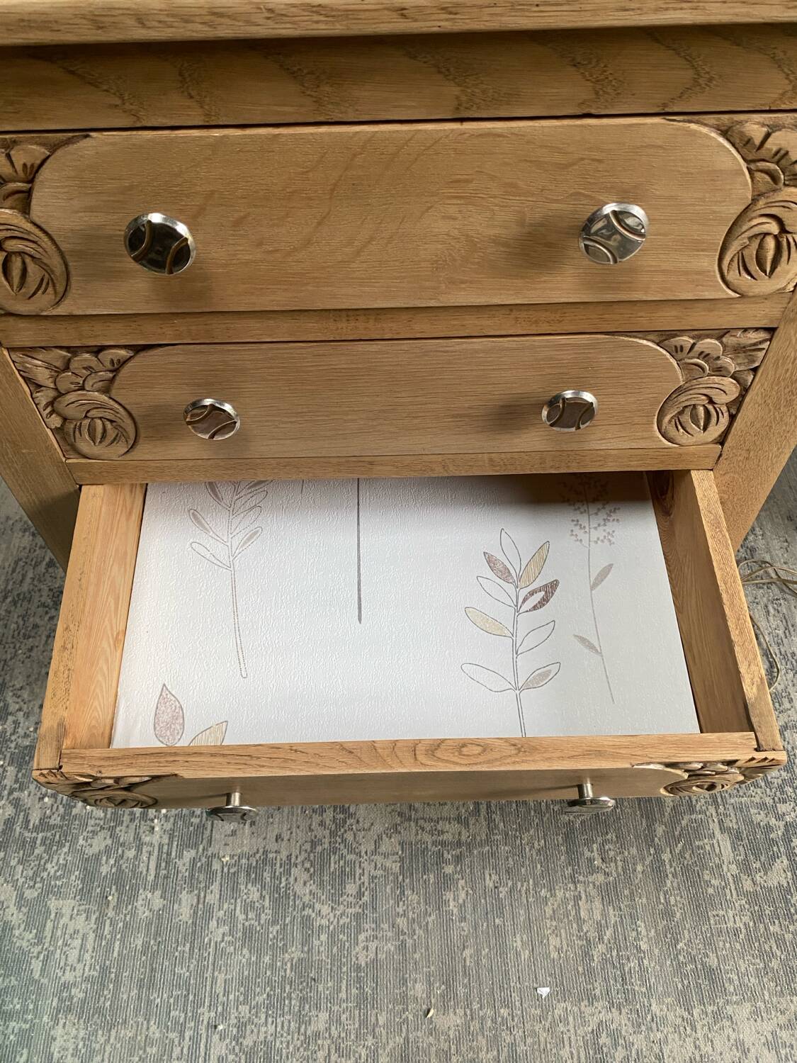Small art deco style chest of drawers