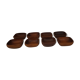 Lot de 8 ramequins  scandinave en teck
