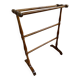 Vintage turned wooden towel rack