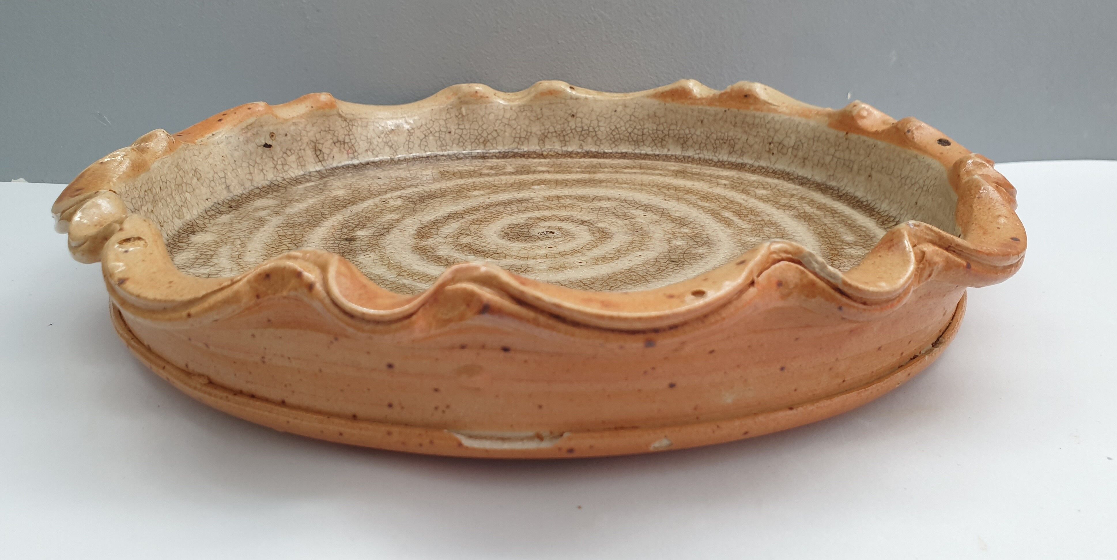 La Borne stoneware pie mould by Bottani Dechaud