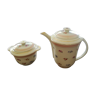 Teapot and old porcelain sugar pot