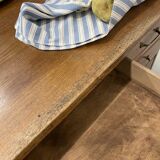 Oak and veneer counter or desk