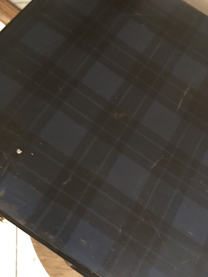 Vintage checkered suitcase