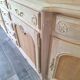 Louis XV style buffet in solid cherry wood, renovated.