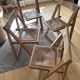 Chaise pliante bois et cannage Jacober