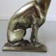 Pair of "dog" channels in solid bronze 30/40