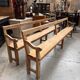 Pair of benches with backs from the early 20th century.
