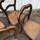 Série de 6 chaises à dossier trilobé de style Louis-Philippe
