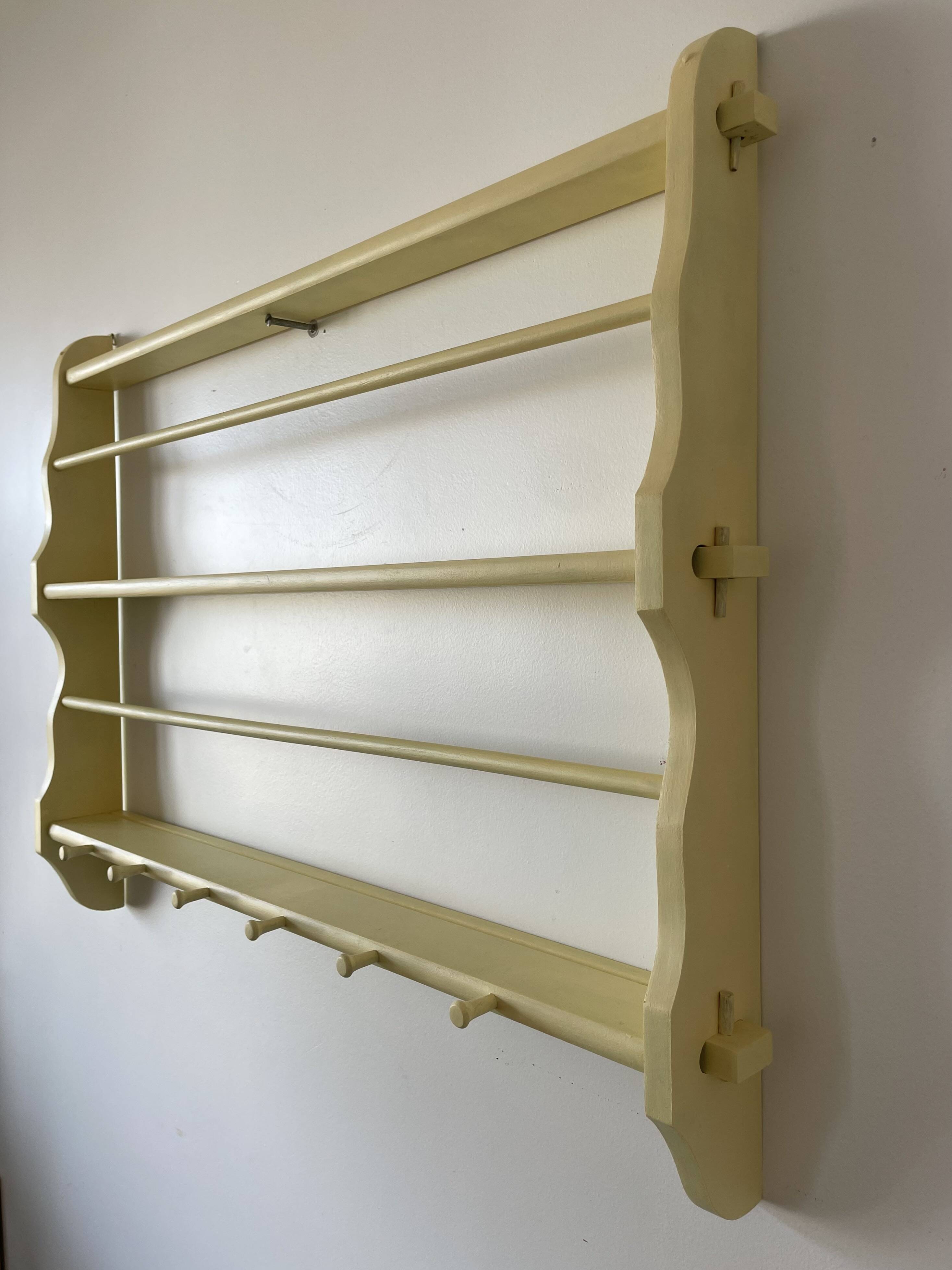 Old wooden wall shelf