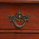 Antique Cabinet in Red/Brown with 2 Doors and a Drawer with Working Lock
