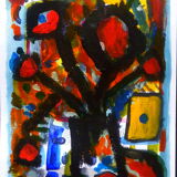 Bouquet with red flowers