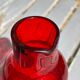 Red glass bouteill