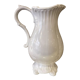 Pitcher has beautiful model beyerle niderviller black earth enamelled with white