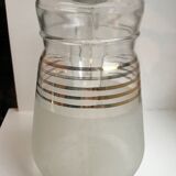 Granite water pitcher with golden edging 50s-60s