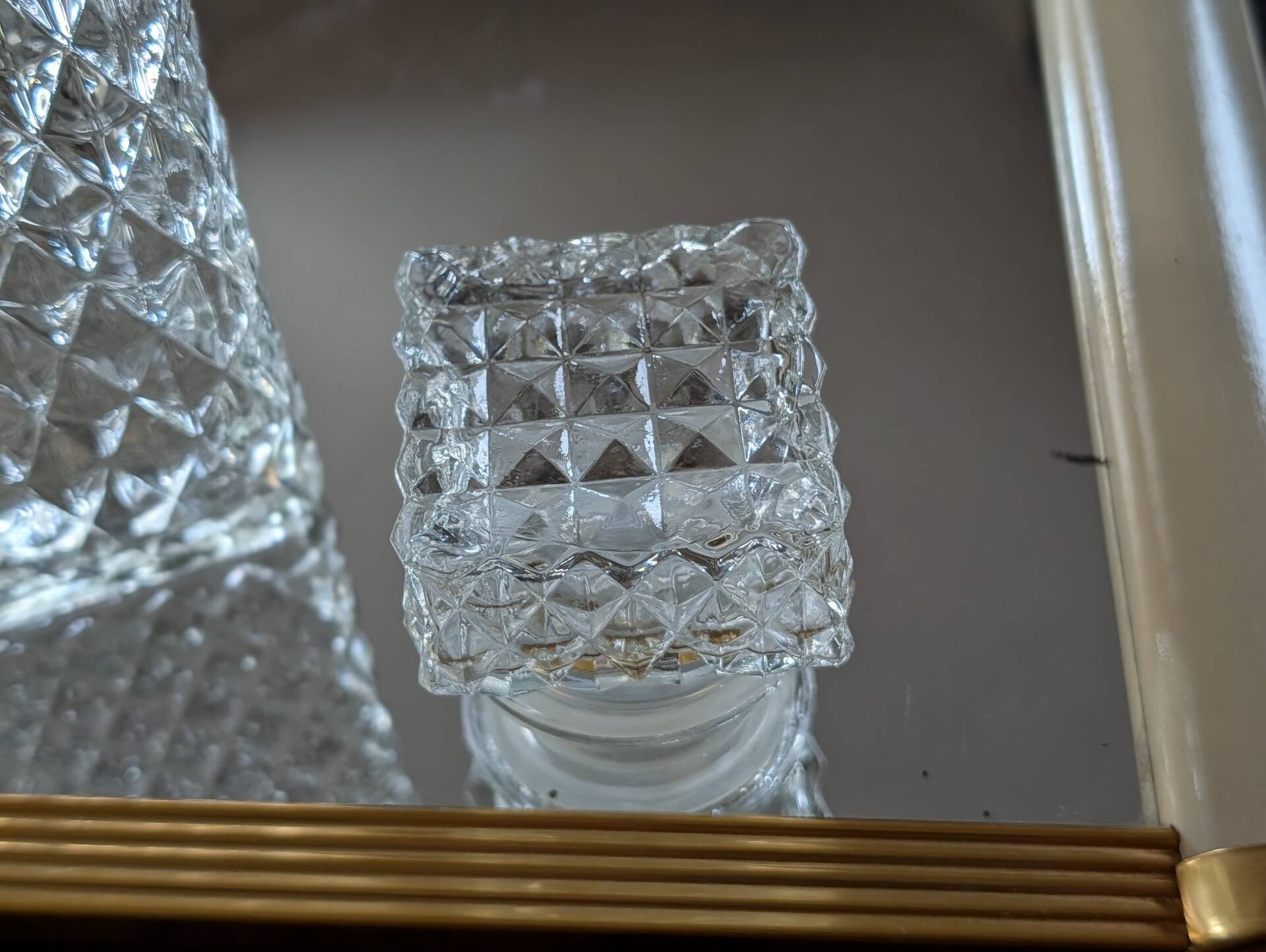 Vintage carafe 60/70 – geometric glass
