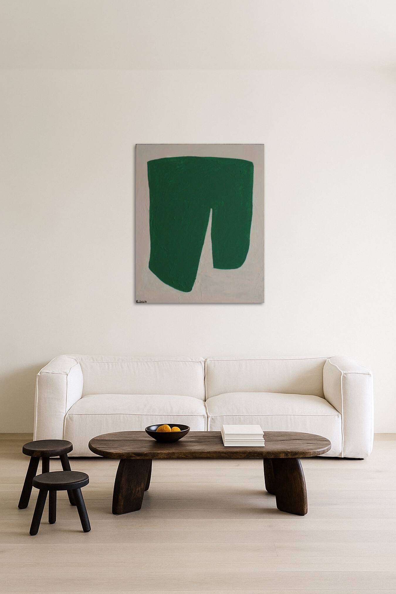 Acrylic on stretched canvas "good luck"