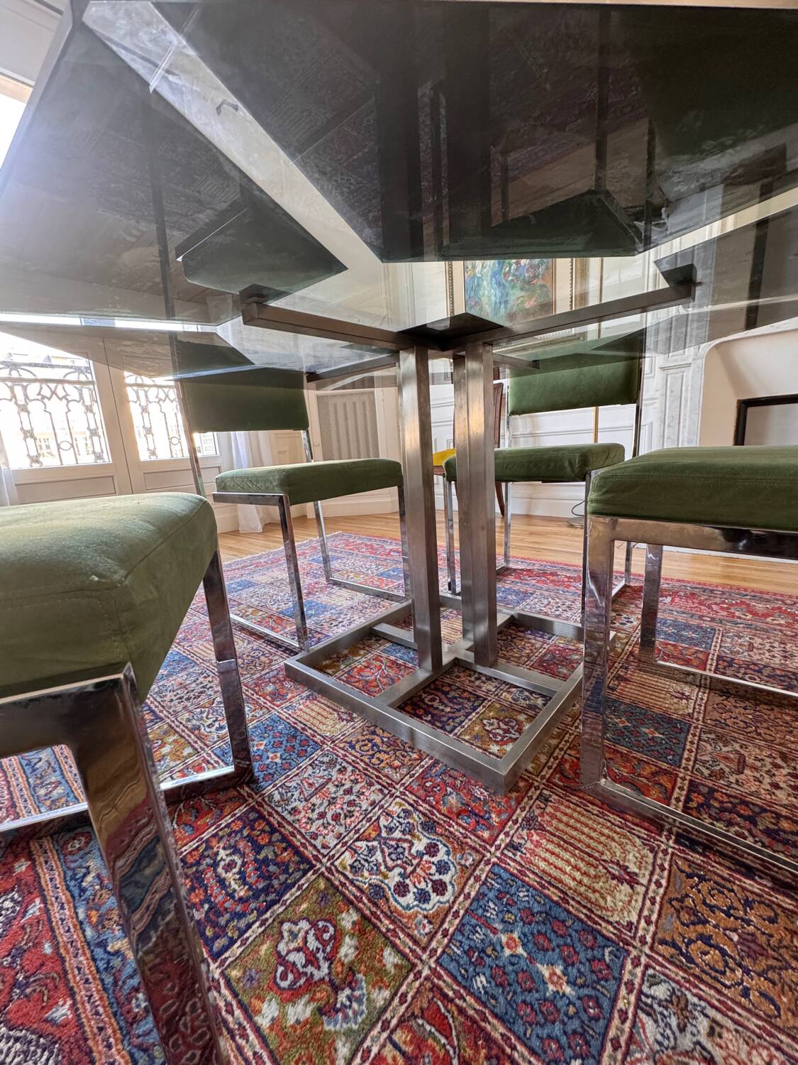 Table et 4 chaises vintage
