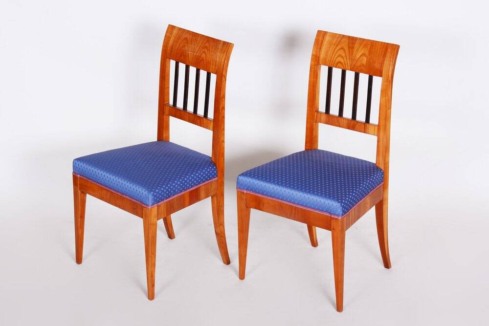 Set of Biedermeier Dining Chairs in Cherry Tree, 1820s