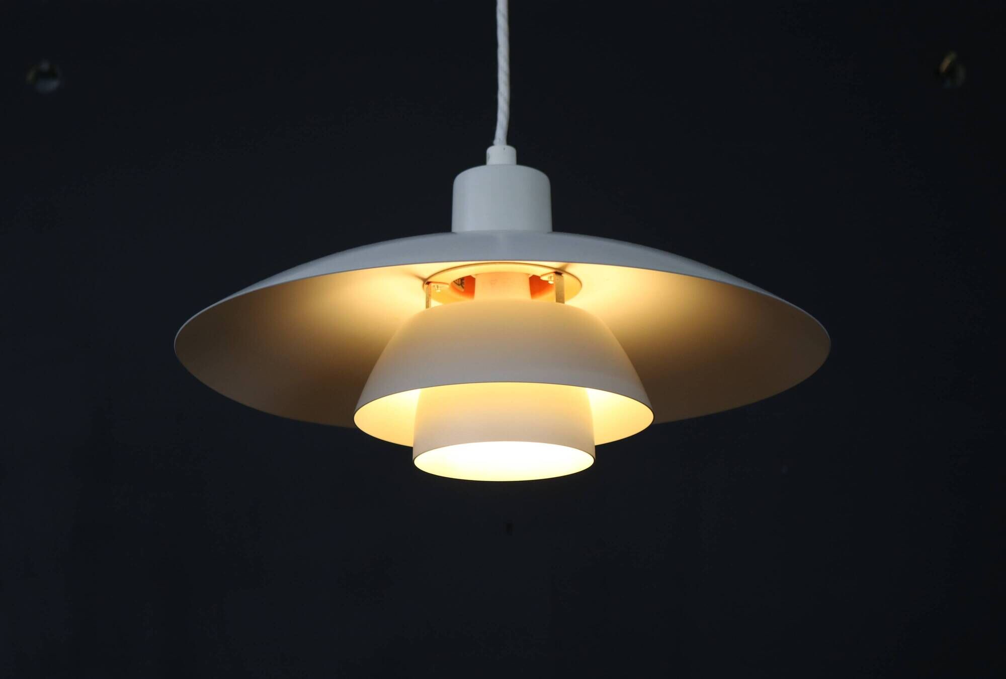 Lampe de design danoise classique LOUIS POULSEN | Ph 4/3 | Lampe des années 70 | Poul Henningsen | Moderne du milieu du siècle
