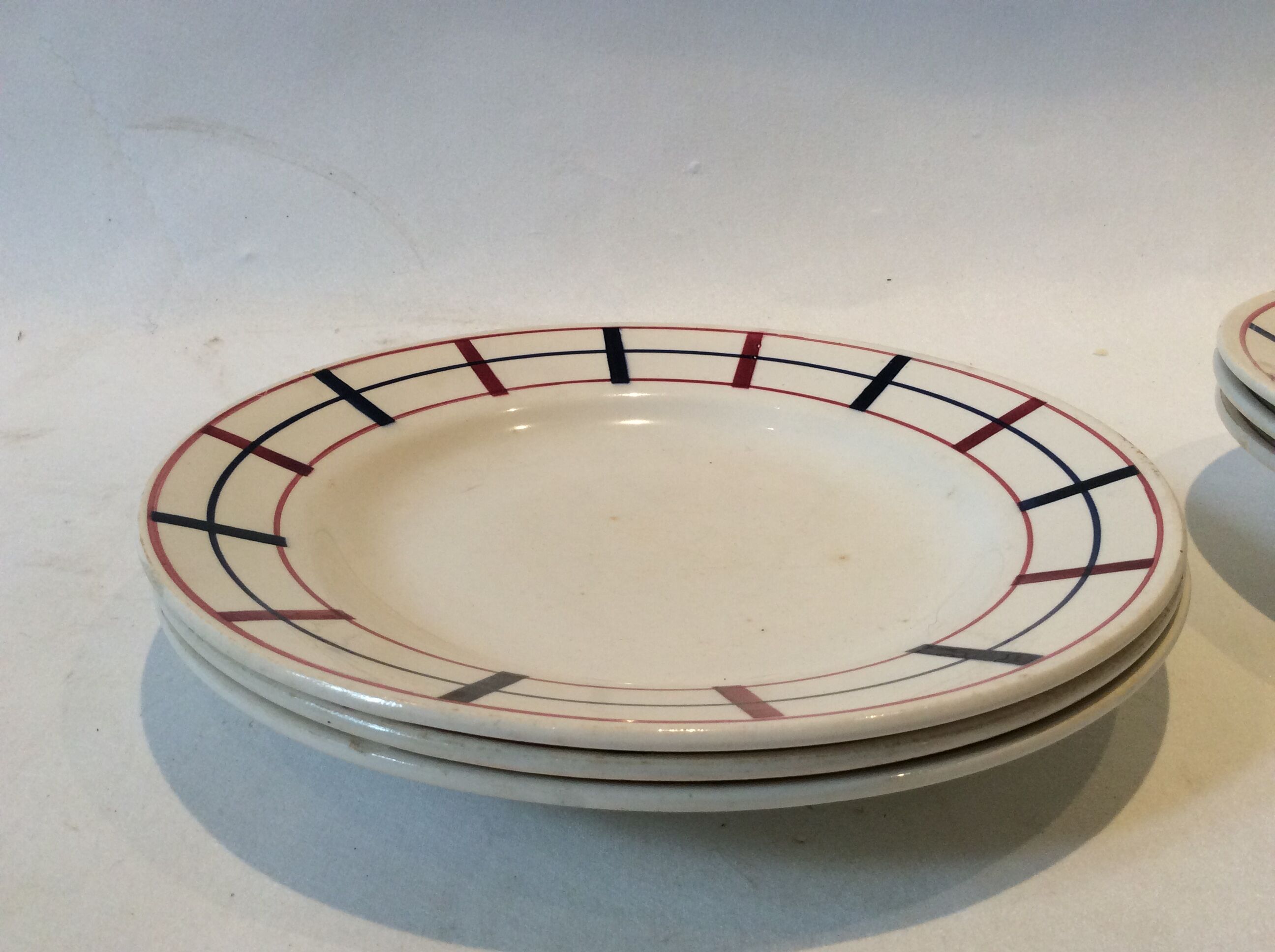 Vintage Basque style plates