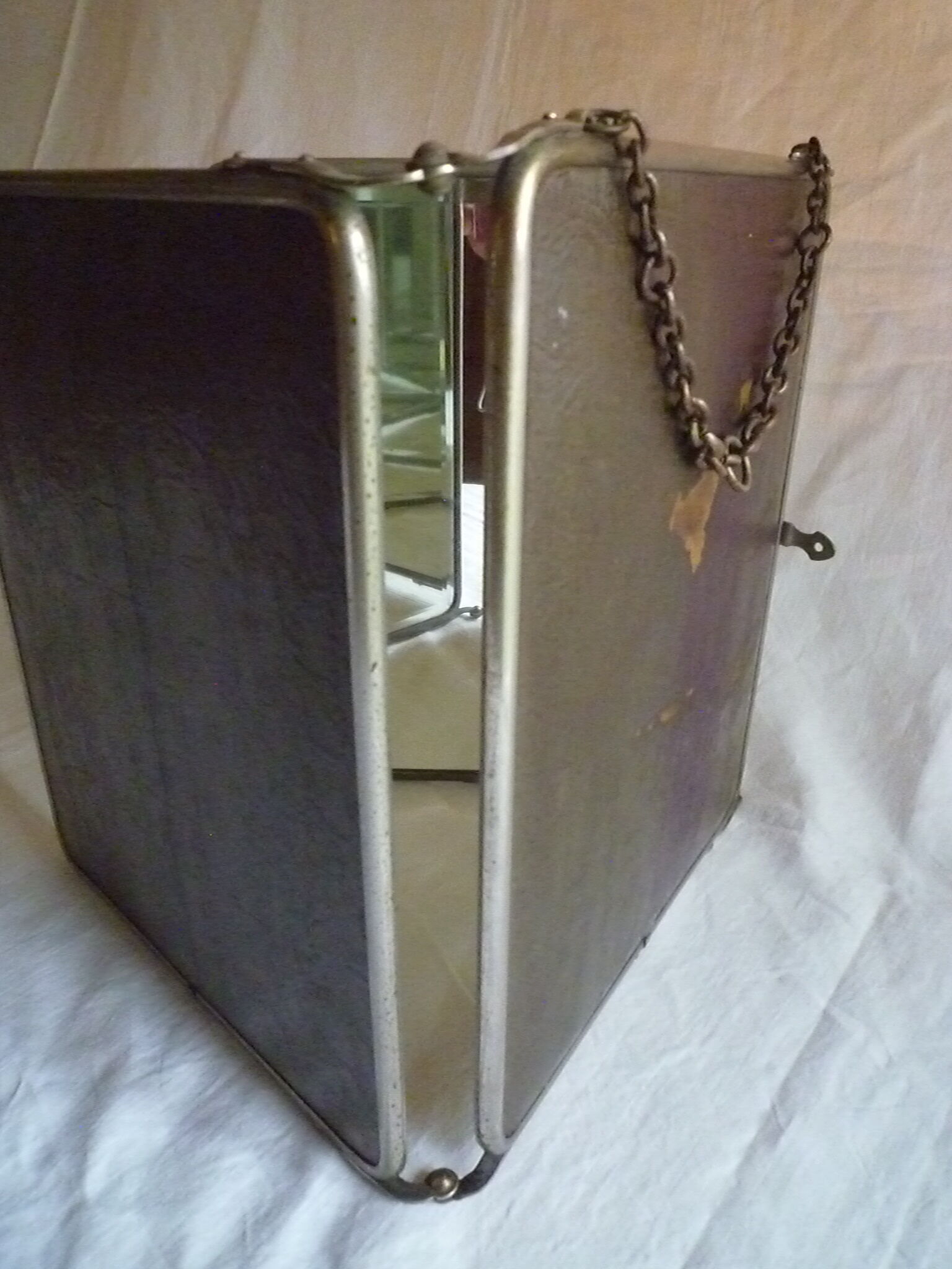 Barber mirror triptych early 1900