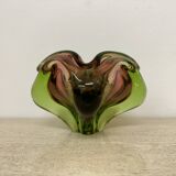 Mid century Murano glass bowl , 1970s