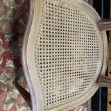 Set of 6 Louis XVI style medallion chairs in cane